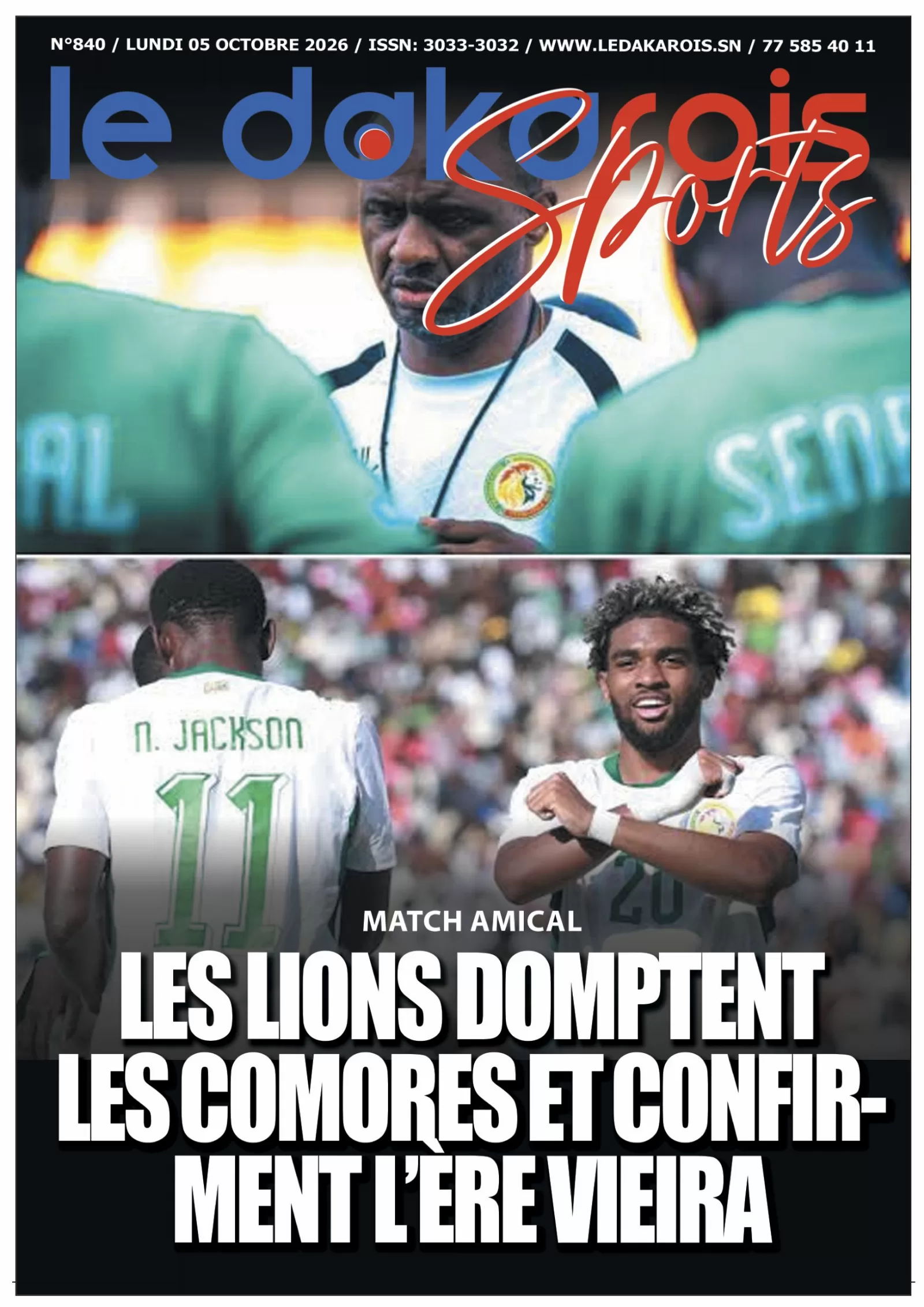 Le Dakarois Sports N°840 – 05/10/2026