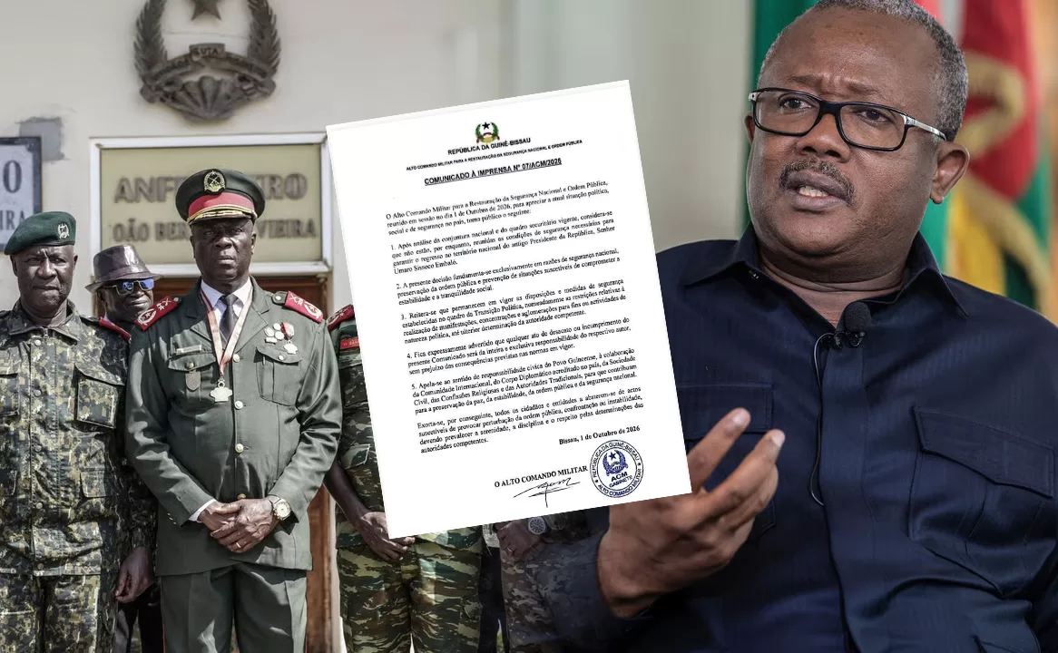 Guinée-Bissau : la junte interdit le retour d’Umaro Sissoco Embaló à Bissau
