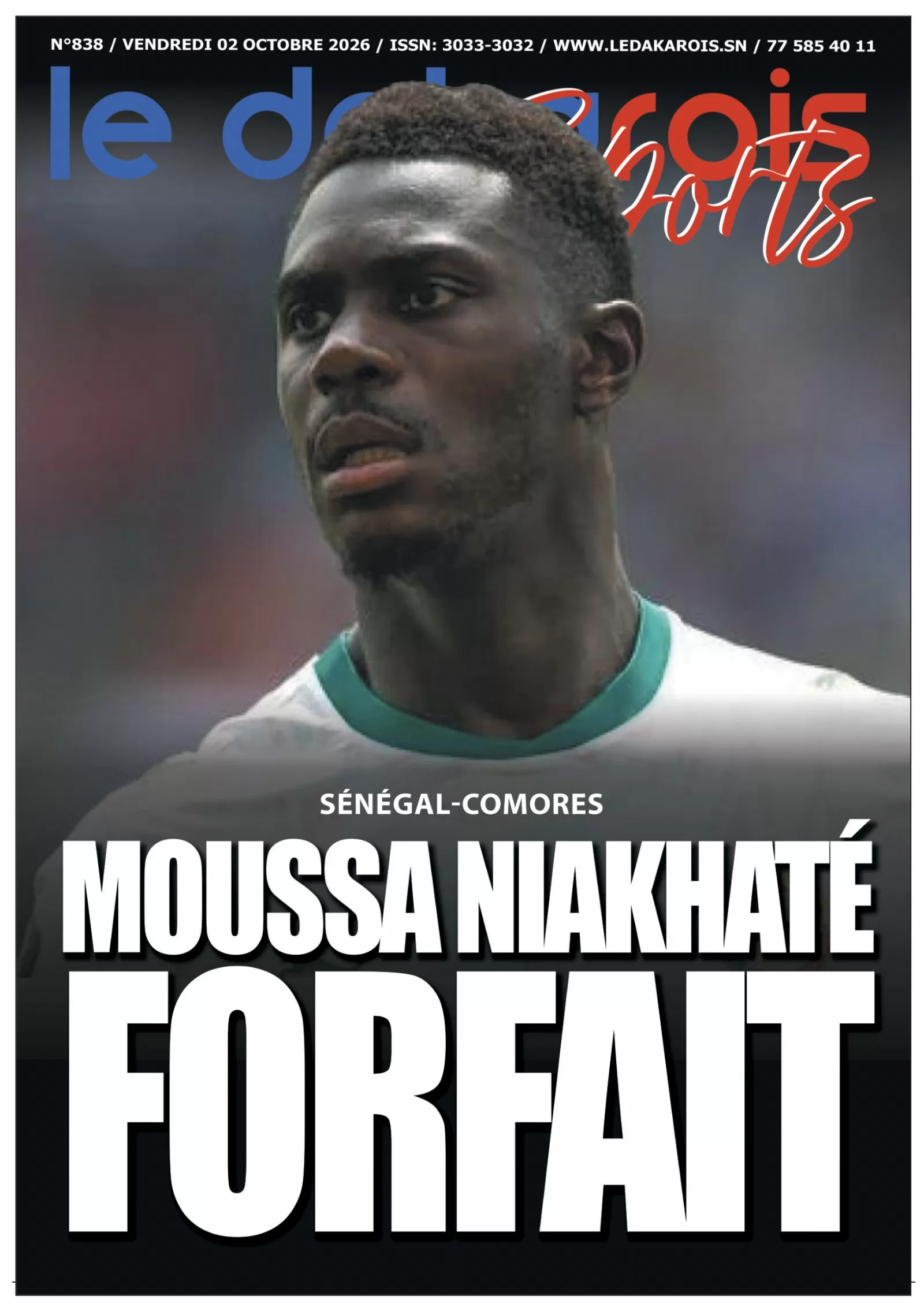 Le Dakarois Sports N°838 – 02/10/2026